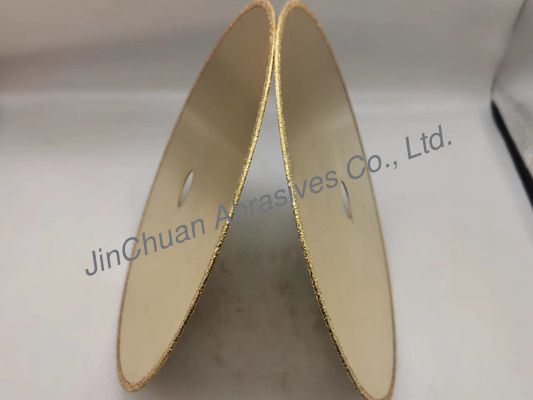 1A1R Electroplated CBN Diamond Grinding Wheel 210*0.8*20*2mm With Titanic