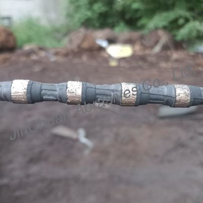Electroplated Diamond Wire Saw Used For Cutting Steel , Iron