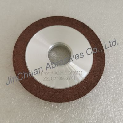 1A1 75*6*32*19.05*10mm  D100/120 Resin Bond Diamond Grinding Wheel