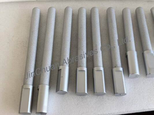 Brazed Diamond Grinding Pin with Vacuum Brazed Synthetic Diamond D80/100 Grit and 25.4mm Head Diameter for Precision Grinding