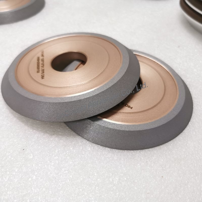 Resin And Metal Hybrid Bond  Diamond Grinding Wheel 1V1/45° 125*10*31.75*6 Mm D64