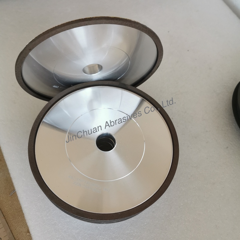 Resin Bond Diamond Grinding Wheel  4A2 150*14*20*5*2mm D64 C100 for Sharpening of carbide tools