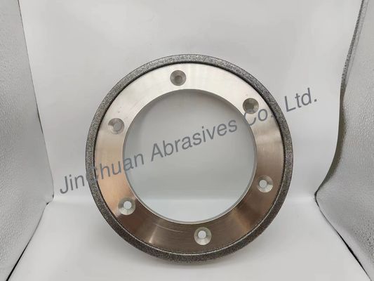 Электросвязанное шлифовальное колесо CBN для литого железа с 6 отверстиями Диамантный шлифовальный диск 254 мм