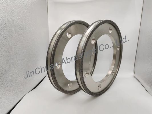 Электросвязанное шлифовальное колесо CBN для литого железа с 6 отверстиями Диамантный шлифовальный диск 254 мм