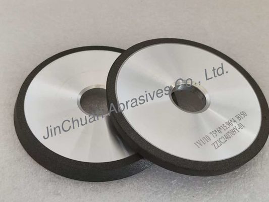 Серое CBN смоловое облигационное шлифовальное колесо 1V1 75 мм с 10 градусами для эффективного свертывания