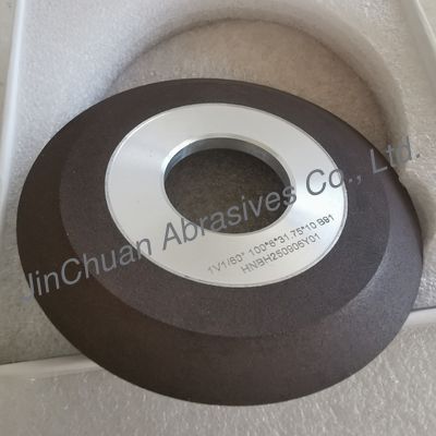 1V1/60° 100*6T*31.75*10mm  Resin Bond CBN Grinding Wheel For Precision Grinding And Polishing