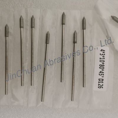 Изготовленные на заказ 4*3*10*80 мм 17°-120° D126 гальванические шлифовальные круги для твердого сплава