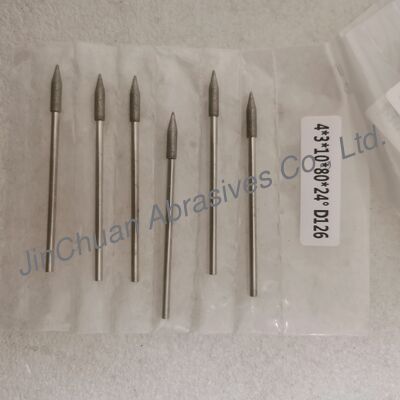 Изготовленные на заказ 4*3*10*80 мм 17°-120° D126 гальванические шлифовальные круги для твердого сплава