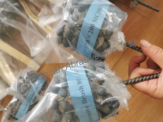 Щетка SIC для хонингования, полировки и удаления мусора, абразивный материал - карбид кремния